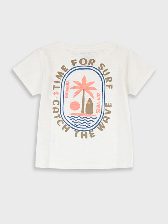 Energiers Kinder-T-Shirt Ecru Sun Vibes