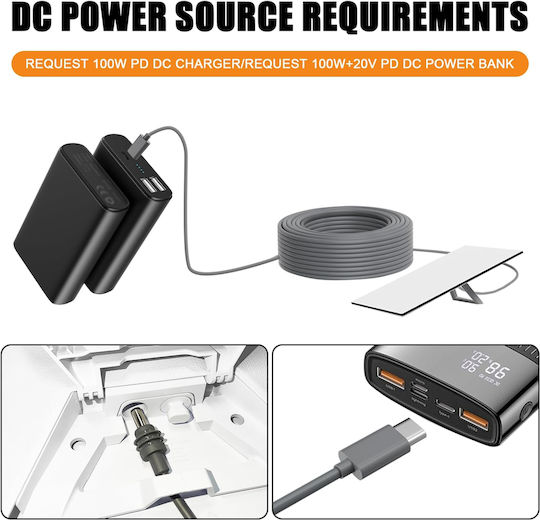 Mini 100w Usb Type-c Kabel DC - DC 2m (1-PER0094) 1Stück