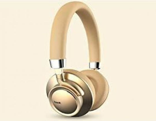 Havit F9 Ασύρματα Bluetooth On Ear Ακουστικά με 13 ώρες Λειτουργίας Χρυσά