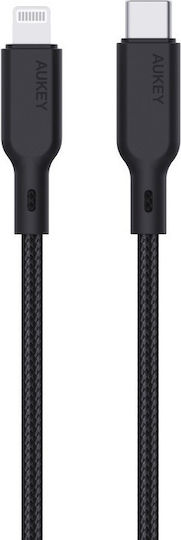 Aukey Geflochten USB-A zu Lightning Kabel 87W Schwarz 1.2m (LLTSN1049127)