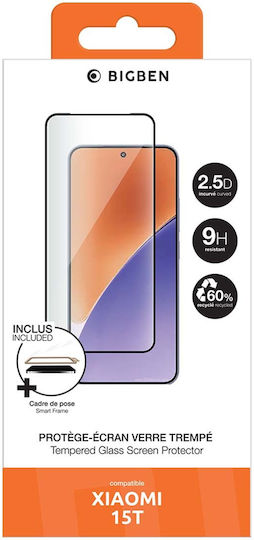 Bigben Gehärtetes Glas Displayschutzfolie Xiaomi 15t Pro Stoßfest 9h Härte Transparent
