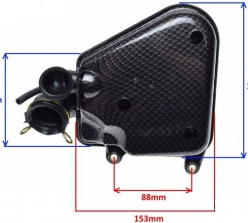 Filtru De Aer Carbon Pentru Scuter Yamaha Jog Minarelli Orizontal