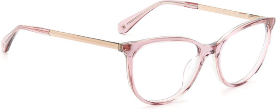 Kate Spade Διάφανος Γυναικείος Κοκκάλινος Σκελετός Γυαλιών Πεταλούδα KIMBERLEE3DVF