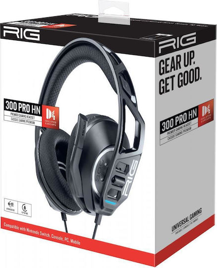Nacon RIG 300 Pro HN Over Ear Gaming Headset with Connection 3.5mm Red/Blue