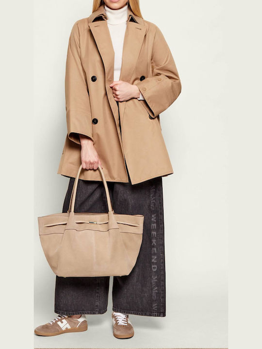 Helya Leather Women's Bag Tote Handbag Beige