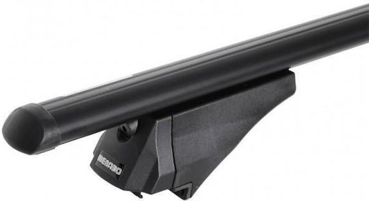 Menabo Aluminum Car Roof Bars Tiger Black 118.5 Cm Black Color Volkswagen Passat B7 Alltrack 5 Doors 2012>2014 Flush Or Raised Rails 2 Pieces 8590/mb Menabo Mp.8590/mb-119