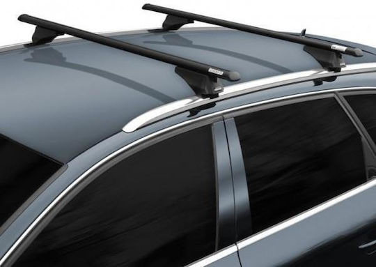 Menabo Car Roof Bars Aluminum Tiger Black 118.5 Cm Black Color Volkswagen Passat 5 Doors 2024 Flush Or Raised Rails 2 Pieces 8590/mb Menabo Mp.8590/mb-185
