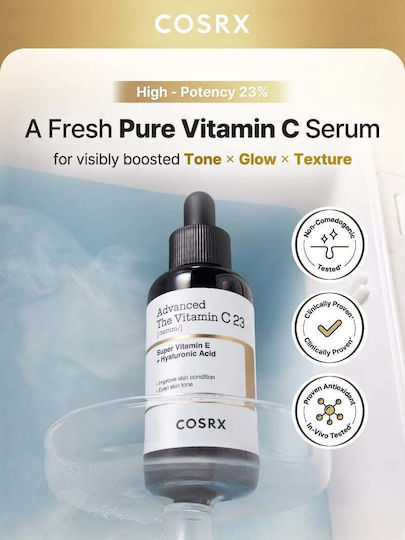 Cosrx The Vitamin C 23 Moisturizing & Anti-aging Serum Face with Vitamin C & Vitamin E for Detoxification & Radiance 20ml