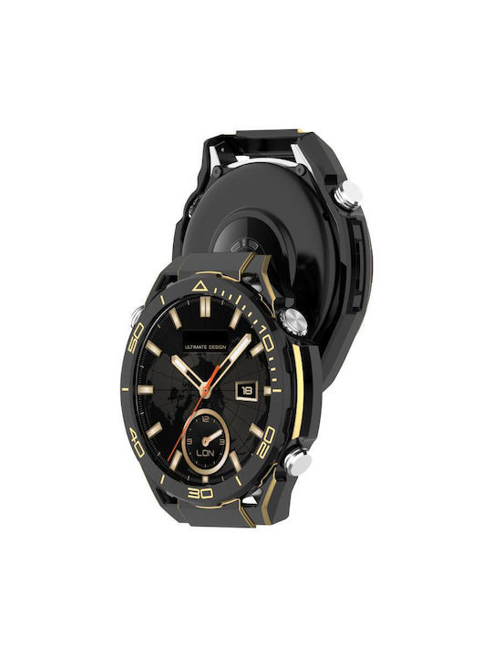 Ultimate Design Plastikhülle Black / Gold für Huawei Watch GT 5 Pro 46 mm