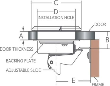Square Lock Key Inox 316 57mm