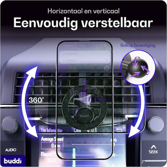 Buddi Car Mobile Mount with Magnet MagSafe Black