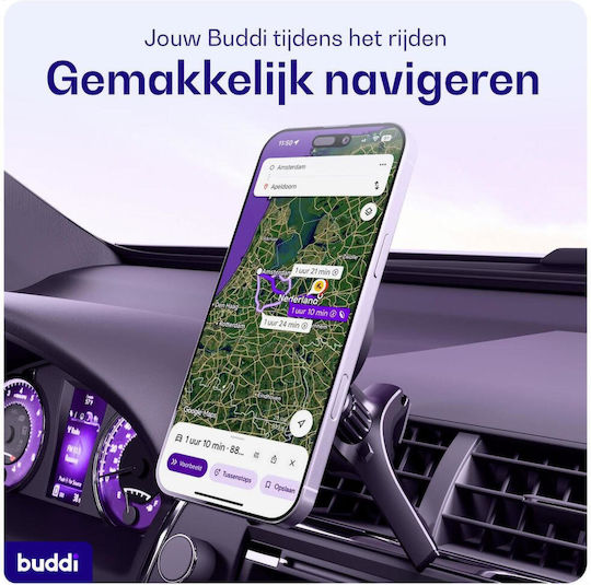 Buddi MagWay Βάση Κινητού Αυτοκινήτου με Μαγνήτη Μαύρη