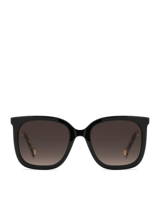 Carolina Herrera Her Unisex Ochelari De Soare Cu Ramă Neagră Din Plastic Și Lentilă Neagră