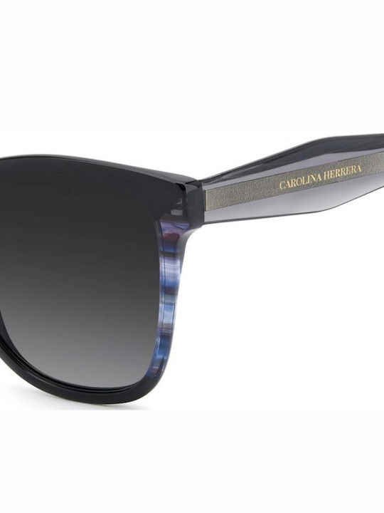 Carolina Herrera Black Sunglasses With Horn-Rimmed Frame Carolina Herrera Black Sunglasses With Horn-Rimmed Frame