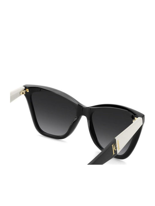 Carolina Herrera Black Sunglasses With Horn-Rimmed Frame Carolina Herrera Black Sunglasses With Horn-Rimmed Frame