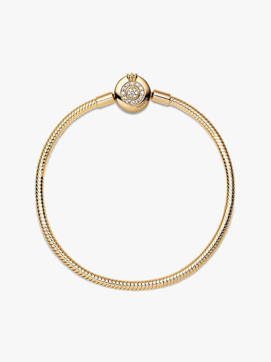 Pandora Brățară de Damă cu Lanț Placată cu Aur 23 cm