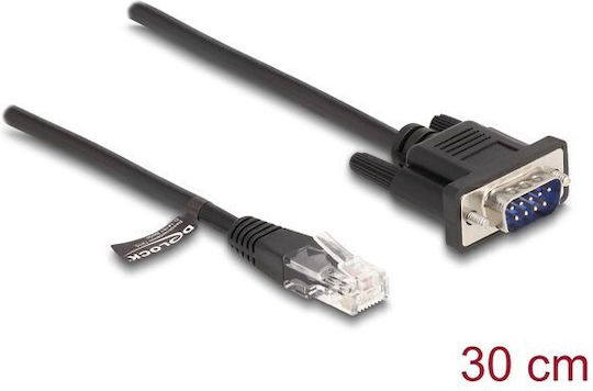 Καλώδιο Σειριακό Delock Rj45 Plug To Serial Rs-232 D-sub 9 Stecker