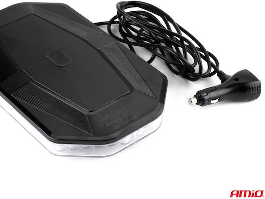 Rampă Rotativă Portocalie 12/24v Alimentare 48 Leduri Protecție Ip56 Prindere Magnetică