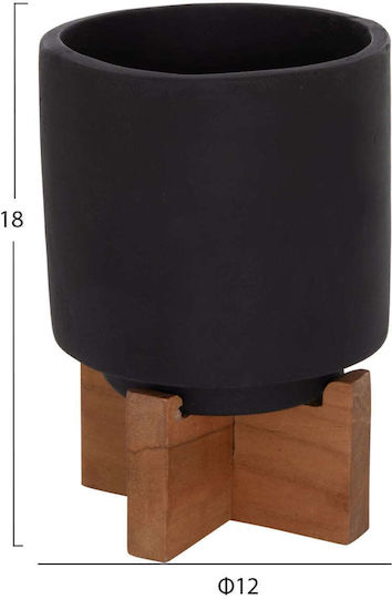 Set 3 Ghivece Negru