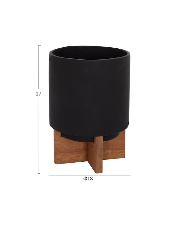HomeMarkt Σετ 3 Γλάστρες Μαύρο HomeMarkt Σετ 3 Γλάστρες Μαύρο