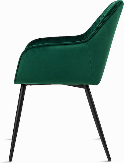 Verdi Καρέκλα Τραπεζαρίας Βελούδινη Emerald Green 50x41x84εκ.