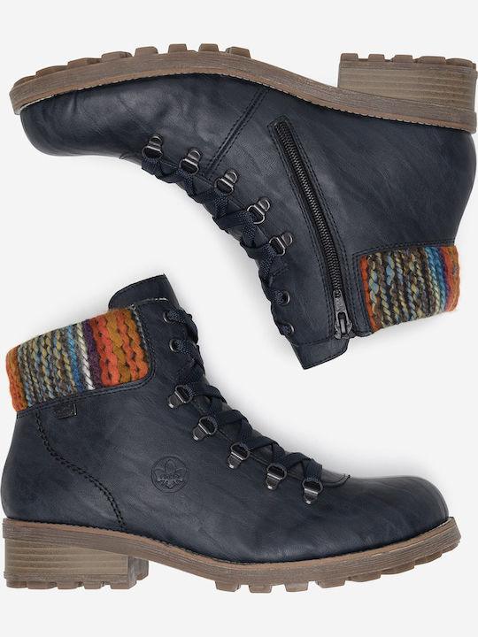 Stiefeletten Damen Blau