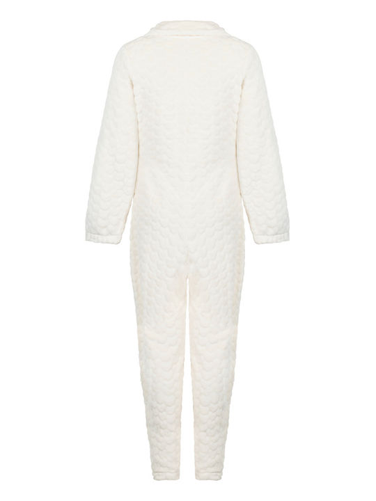 Hunkemöller Winter Women's Onesie Pyjama White