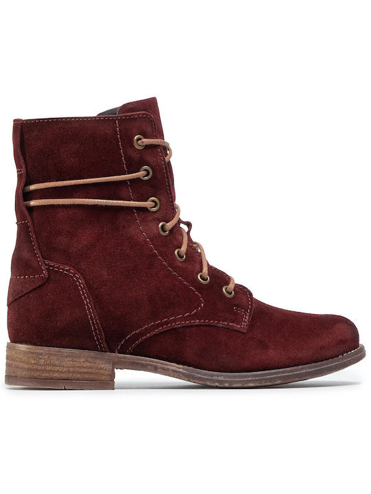 Ghete Dama Ankle Boots Roșii