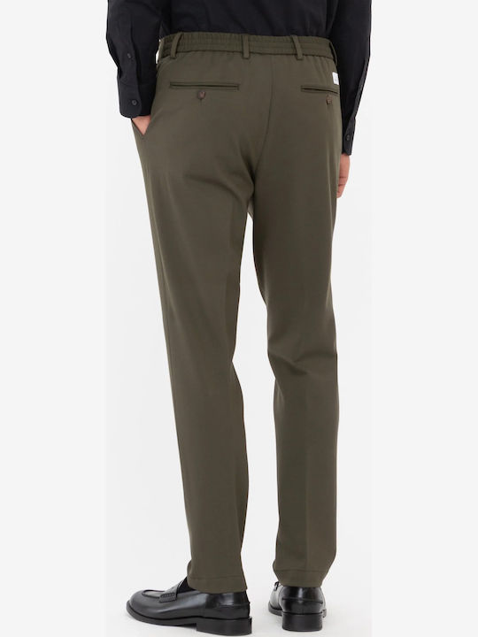 Elastic Trousers Khaki