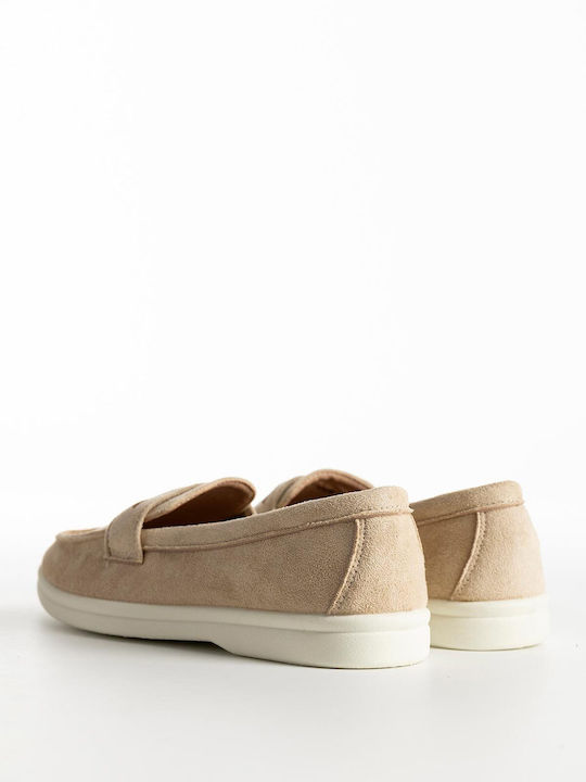 Дамски Loafers в Бежов Цвят