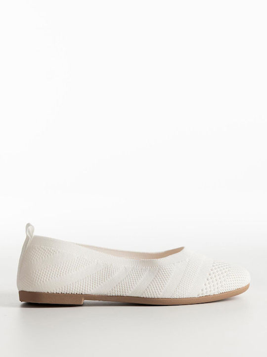 Damen Ballerinas in Weiß Farbe