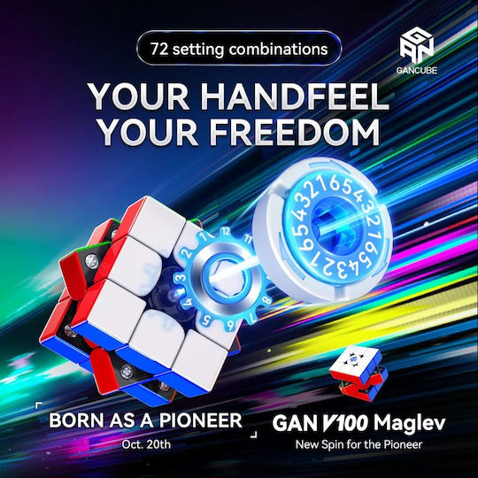 Gan V100 Magnetischer Frosted 3x3 M