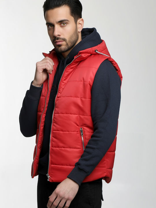 Sleeveless Jacket Puffer Gray