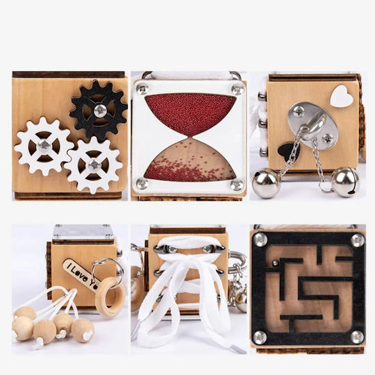 Fidget Cube Hölzernes Mehrfarbig Verschiedene Designs