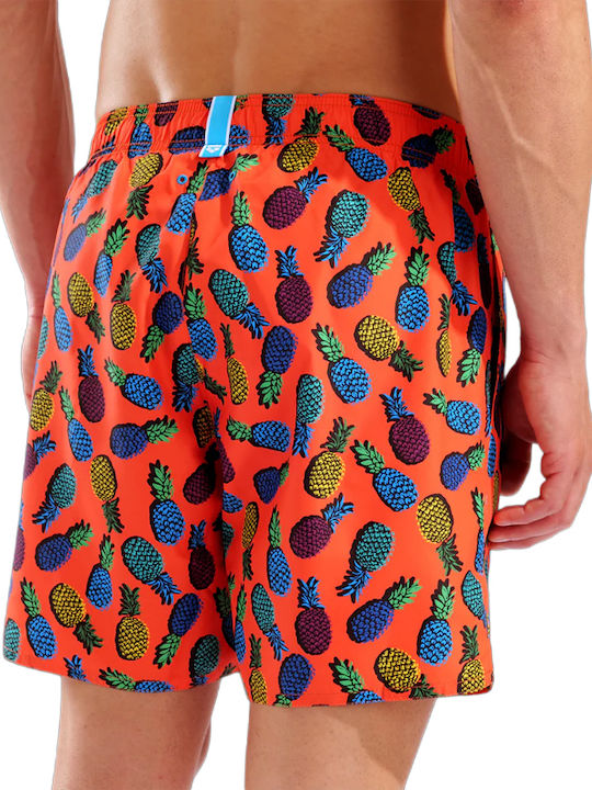 Beach Costume de Baie Bărbați Pantaloni Scurți Portocalii