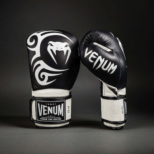 Venum Giant 2.0 Γάντια Πυγμαχίας Δερμάτινα για Αγώνα Μαύρα