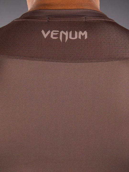 Venum Short Sleeve Shirt 4491 for Jiu-Jitsu Brown