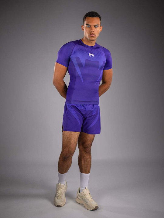 Venum Short Sleeve Shirt VENUM-05915-008 for Jiu-Jitsu Purple