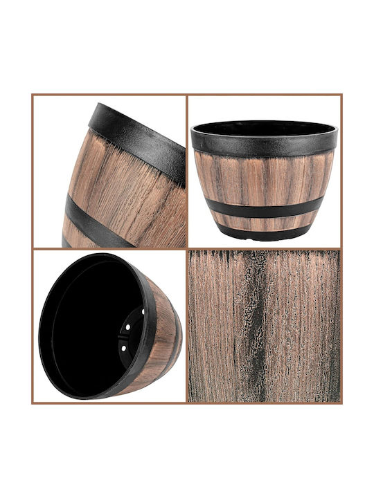 Belle Vous Σετ 2 Γλάστρες Πλαστικές Brown/black Belle Vous Σετ 2 Γλάστρες Πλαστικές Brown/black