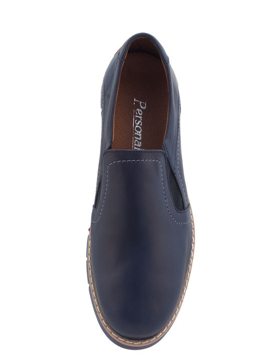 Men's Leather Loafers Blue