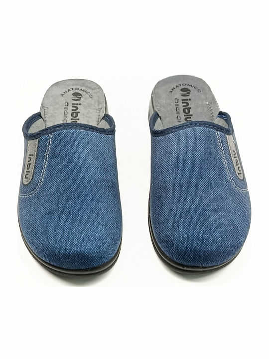 Herren Hausschuhe Blau
