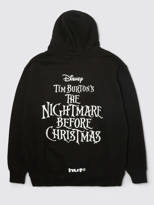Huf X Nightmare Before Christmas Jack Town Meeting Hanorac Cu Glugă Pf00852 Negru Huf X Nightmare Before Christmas Jack Town Meeting Hanorac Cu Glugă Pf00852 Negru