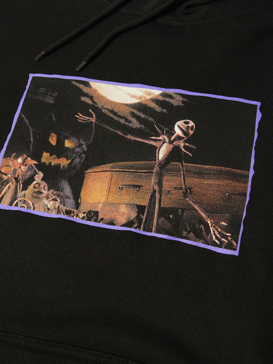 Huf X Nightmare Before Christmas Jack Town Meeting Блуза С Качулка Pf00852 Черна