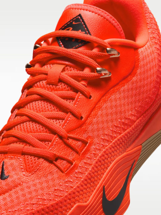 S.T. Flare Low Basketball Shoes Bright Crimson Gum Light Brown Black