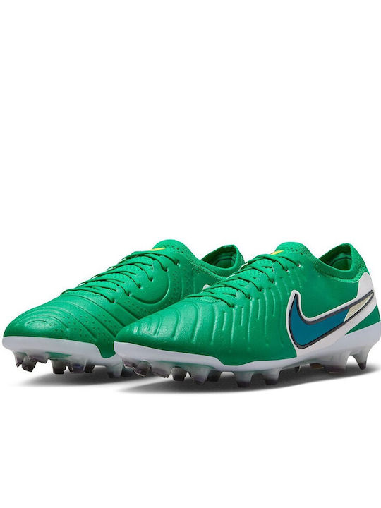Nike Tiempo Legend 10 Elite Football Shoes with Cleats Orange