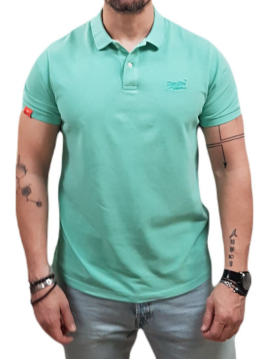 D2 Ovin Vint Polo T-shirt Spearmint Light Green M1110439A-2MD