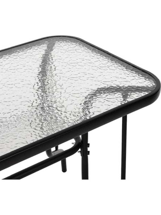 Garten- und Outdoor-Möbelsets Typsatz Speisesaal 5 Stück Schwarz