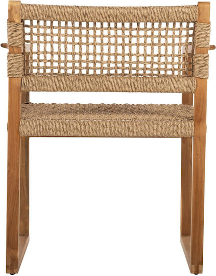 Outdoor-Sessel Hölzernes TEAK 61x53x76εκ.