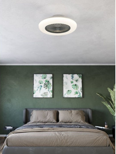 Eglo Sayulita-L Ceiling Fan 55cm with Light Fixture White