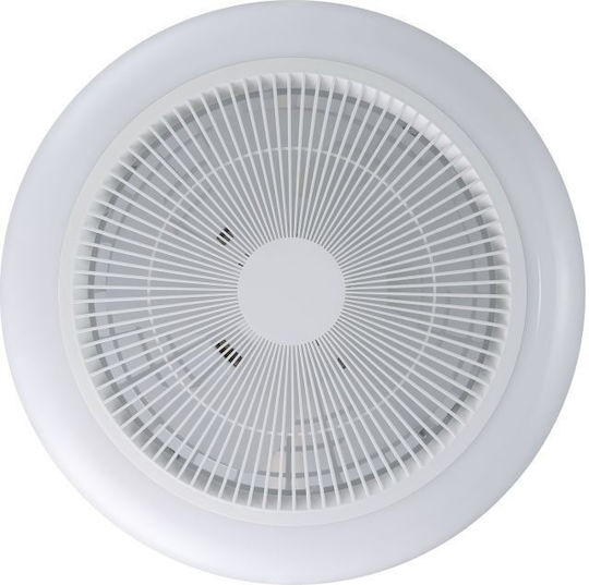 Eglo Sayulita 1 Ceiling Fan 46cm with Light Fixture White